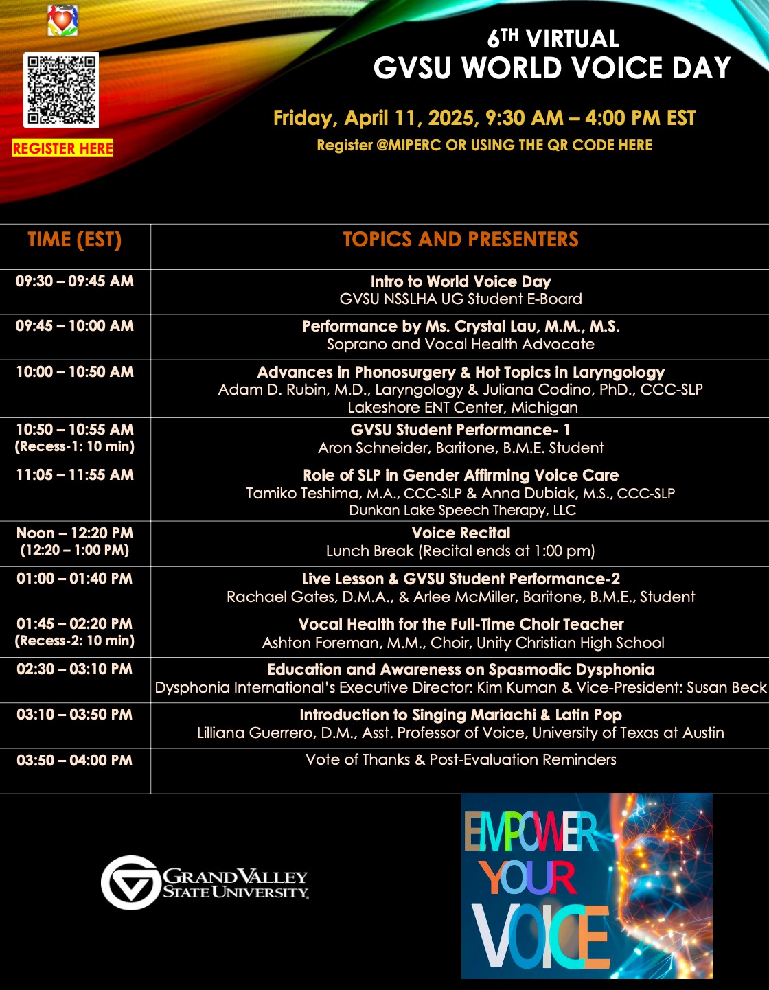 World Voice Day 6th Annual Conference